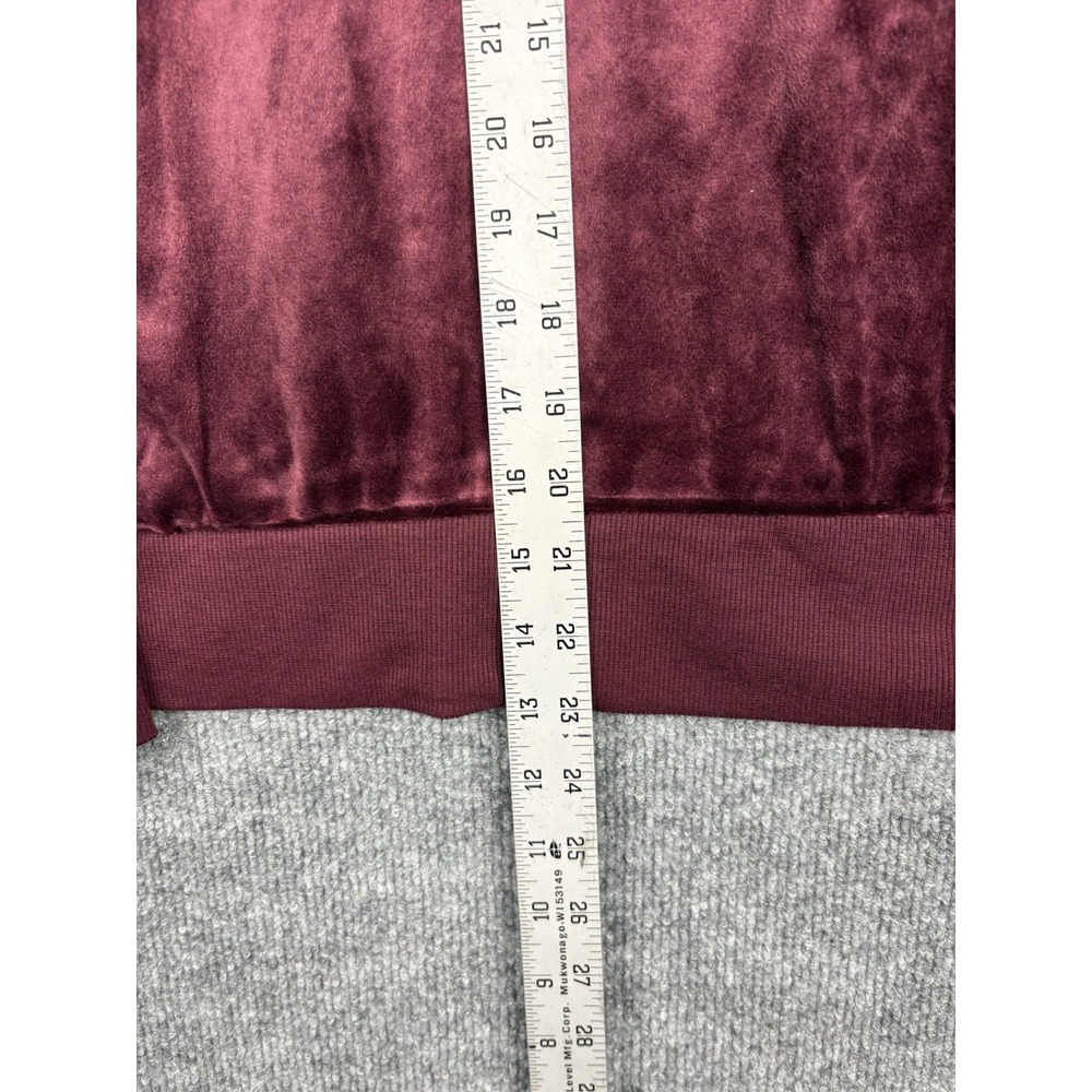 Felina Women's L Velour Hoodie Jogger Set Burgundy New No Tags Tried On - Picture 7 of 13